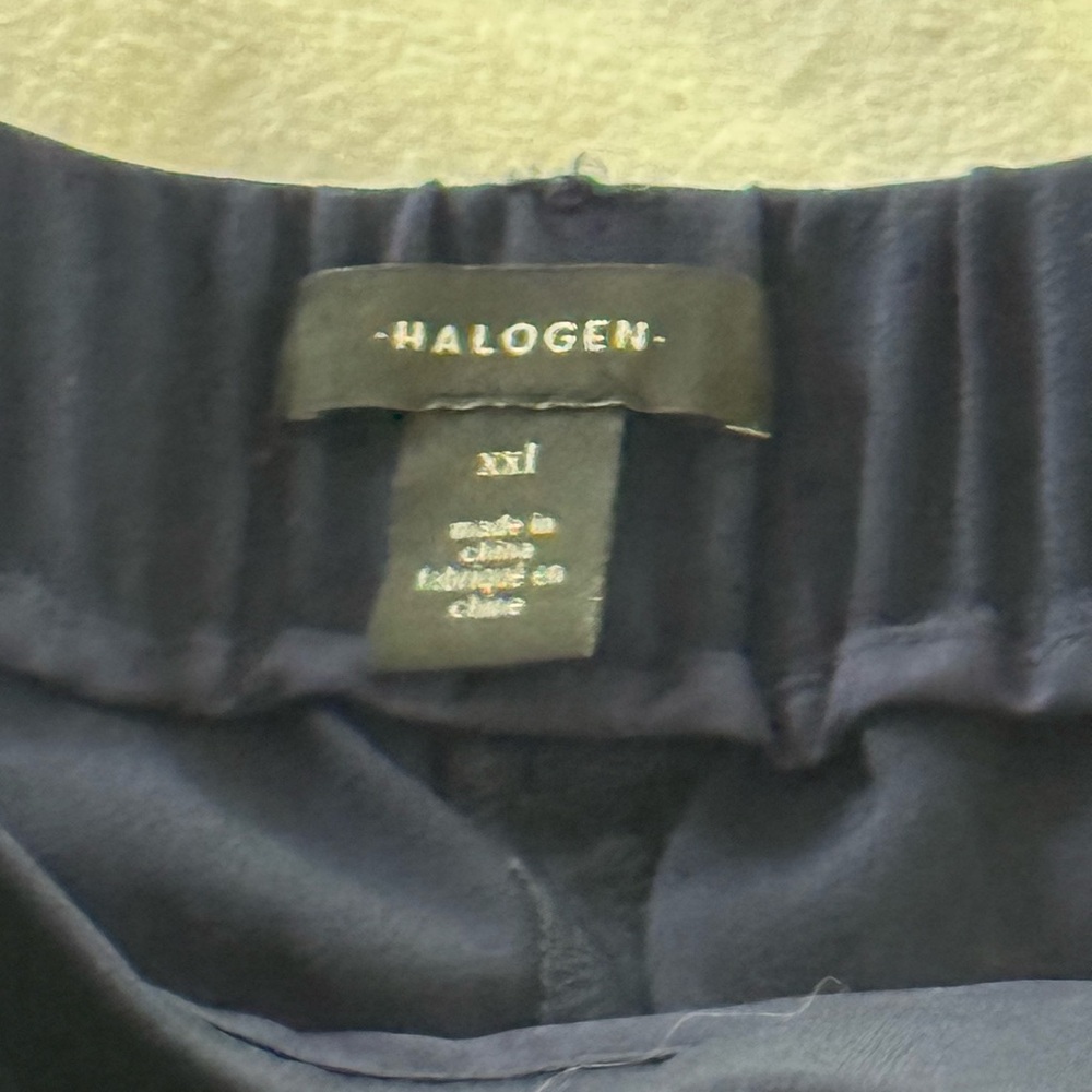 Halogen Navy Wide Leg Pants - Picture 10 of 10